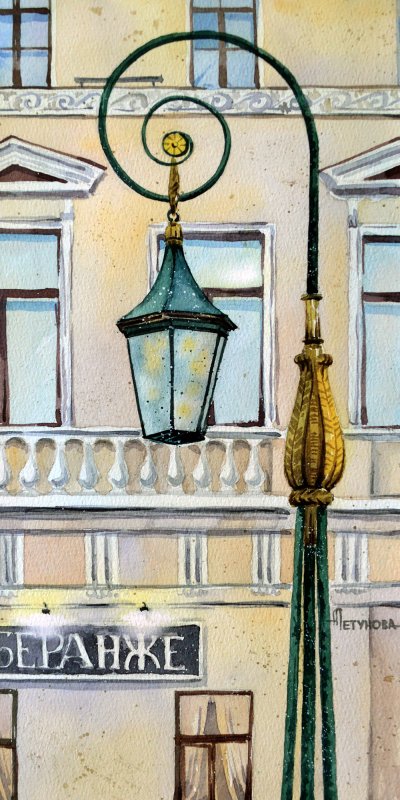 Фонари Петербурга рисунки