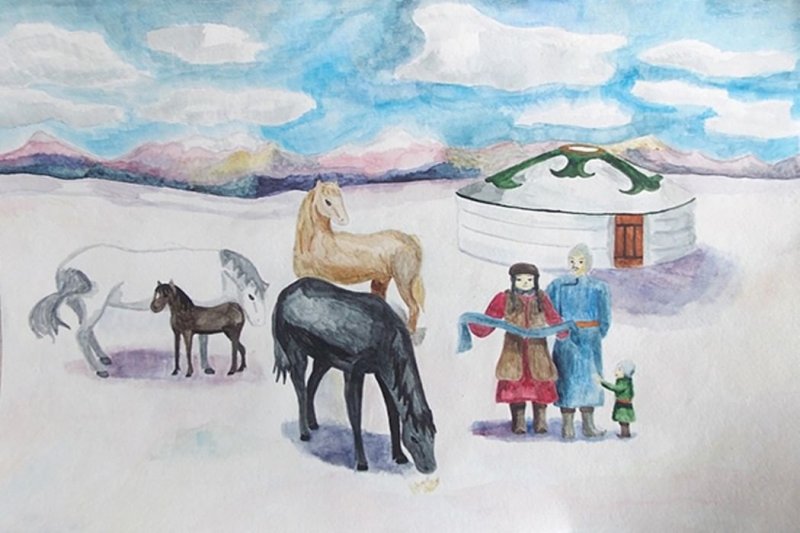 Бурятские рисунки
