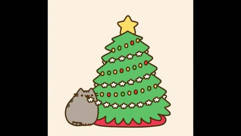 Рисунок милой елки