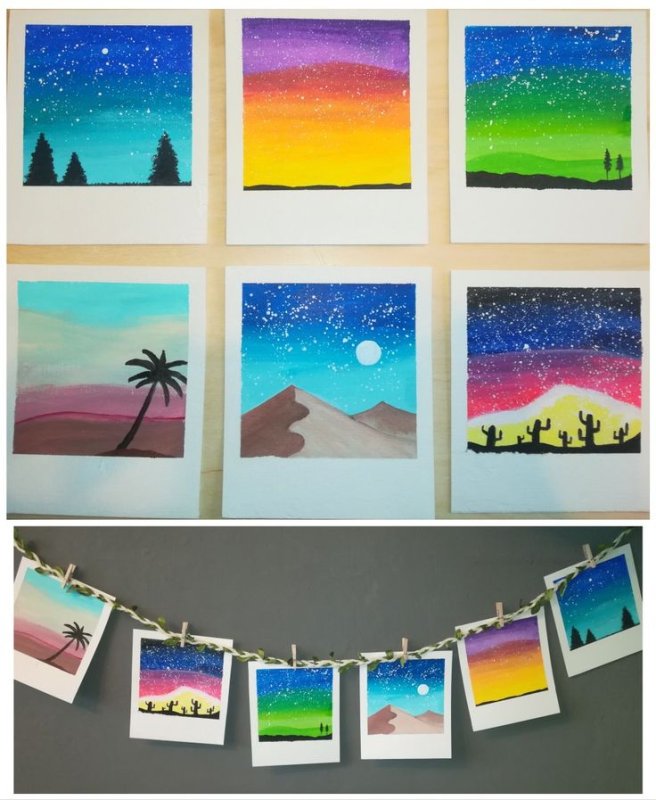 Идеи для рисования гуашью