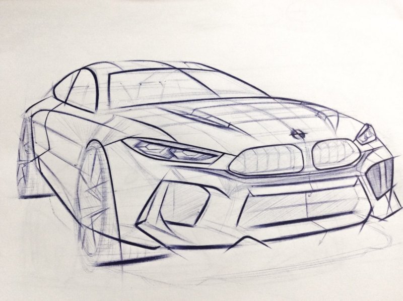 Машина BMW x7 risovat