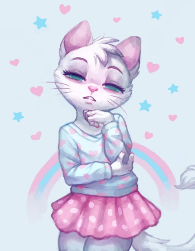 Кошка Анжела аниме