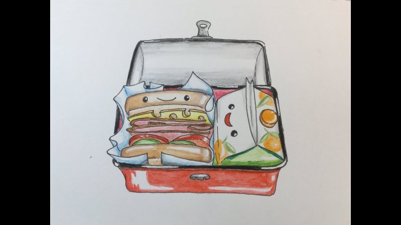 Ланчбокс рисунок легкий