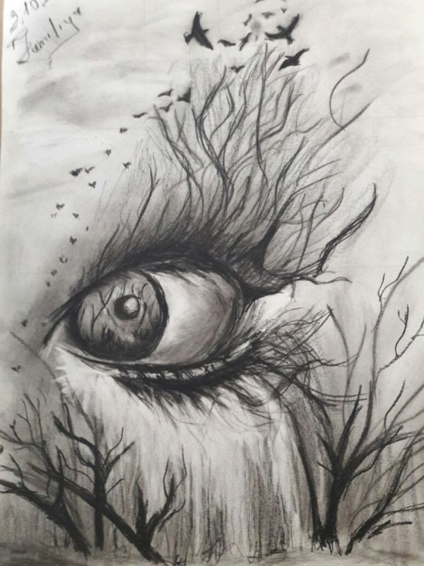 Странные рисунки карандашом