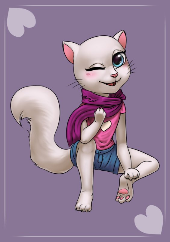 Игра talking Tom friends Анджела
