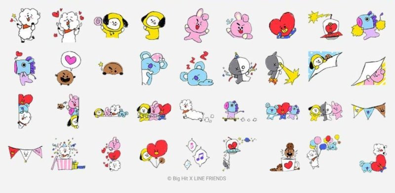 Bt21 BTS Стикеры