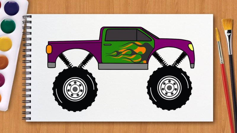 Машинки монстр трак для детей