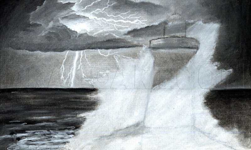 Волны карандашом