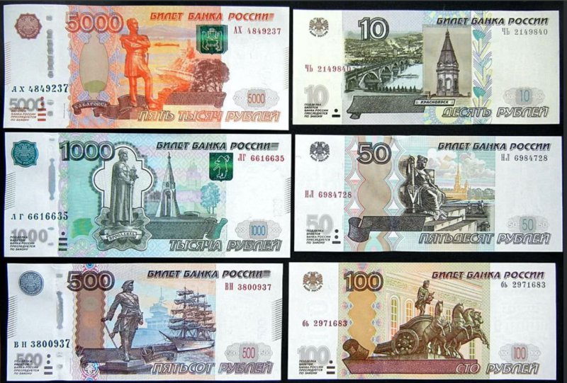Купюры России