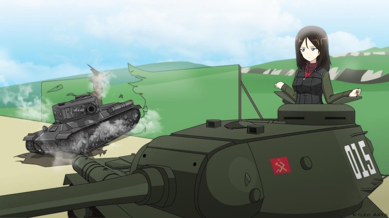 Аниме танкистки т 34