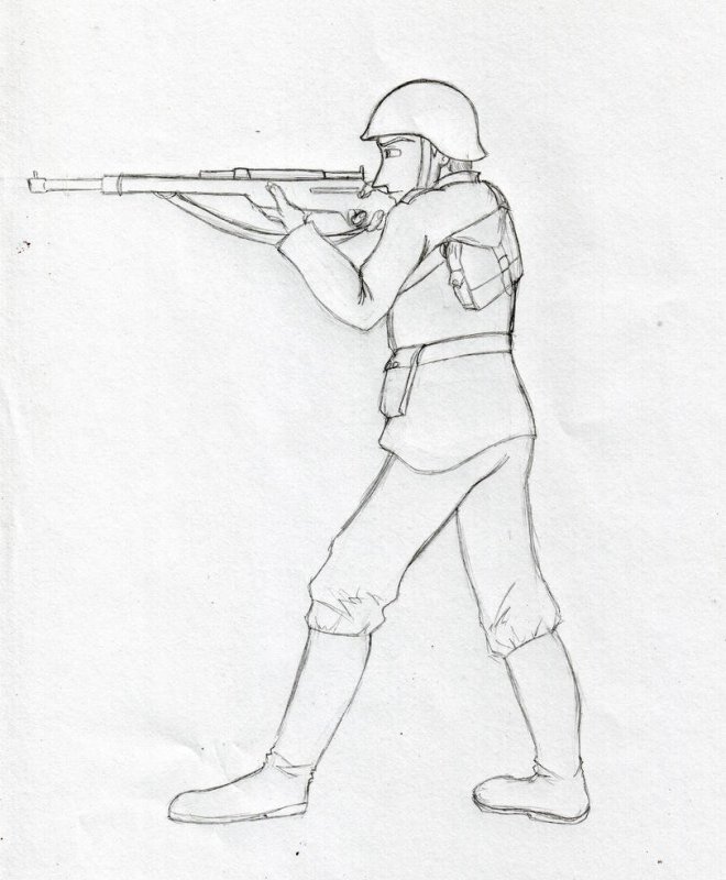 Рисунок солдату