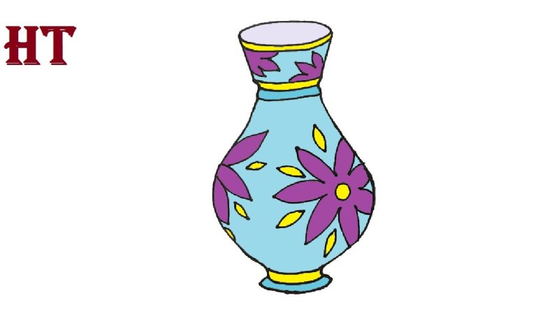 Ваза с рисунком