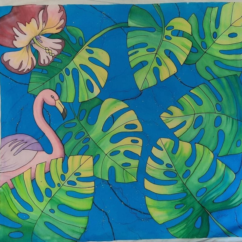 Рисунок в технике батик