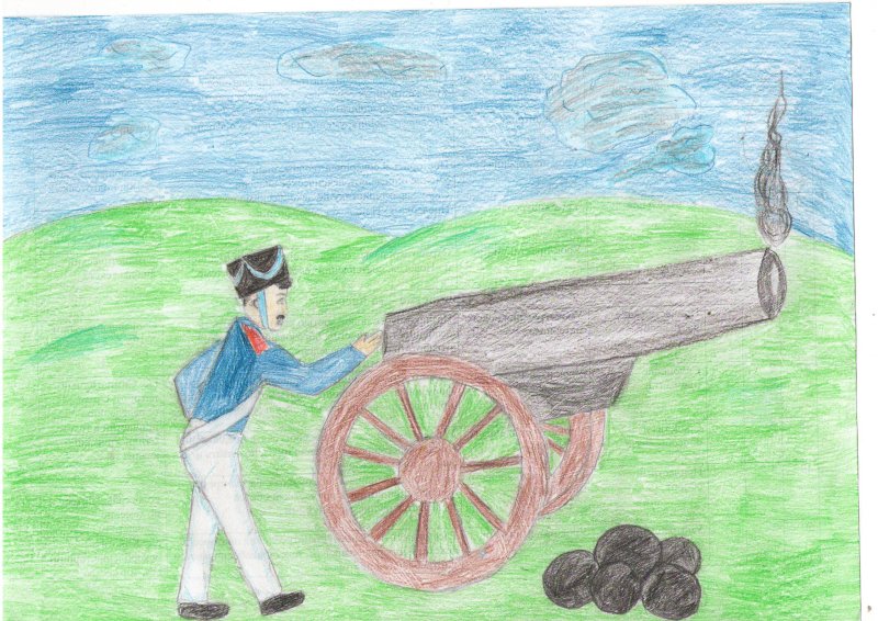 Бородинское сражение 1812 рисунок для детей