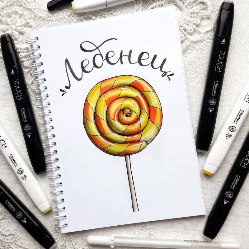 Скетчи для начинающих маркерами легко