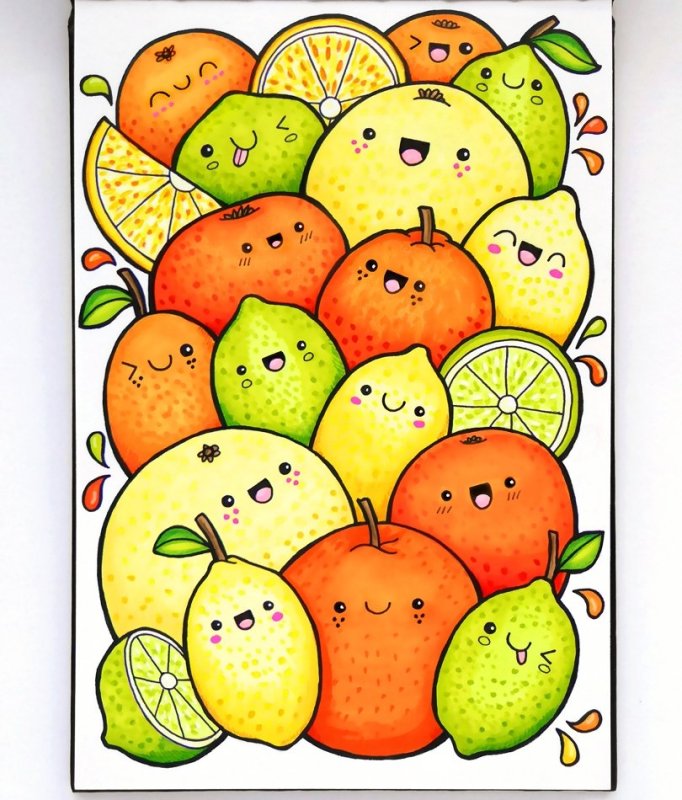 Рисунки фруктов