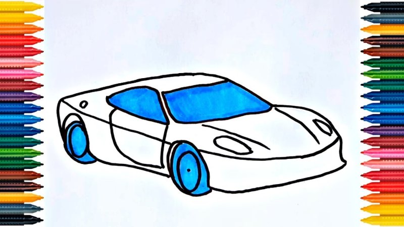 Рисунки для срисовки машины
