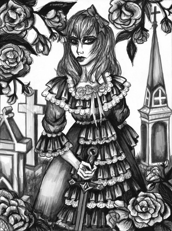 Рисунки в стиле Готика