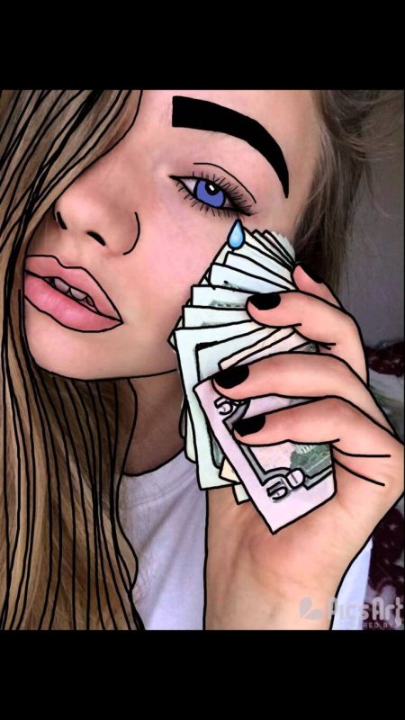 Рисунки для срисовки девушки