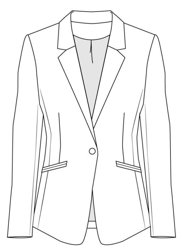 Технический эскиз пиджака