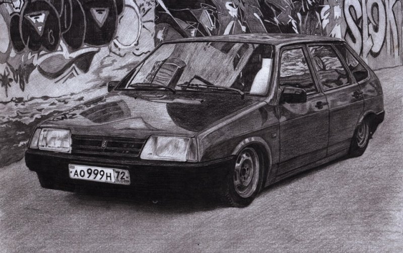 ВАЗ 2109 БПАН рисунок