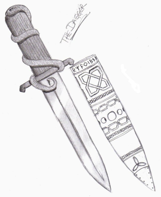 Кинжал эскиз