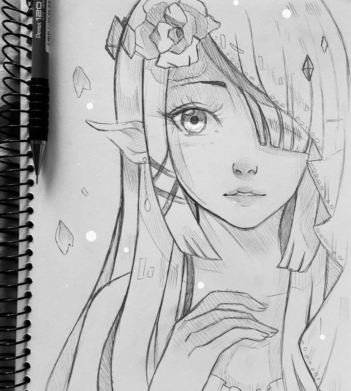 Аниеирисунки карандашом