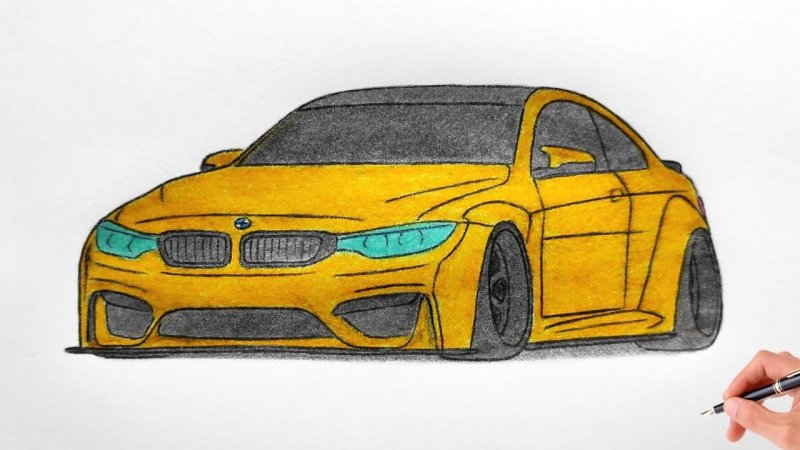 BMW m4 рисунок