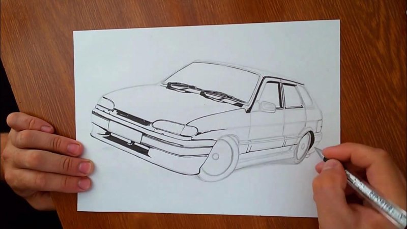 Машина рисунок