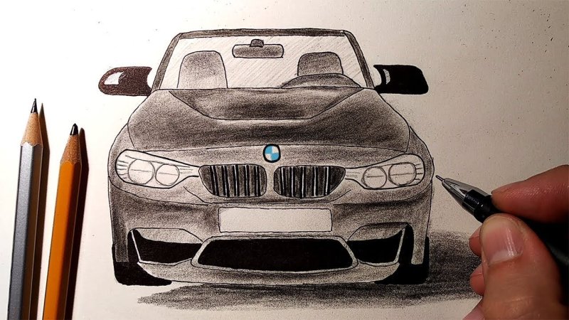 Машина BMW x7 risovat