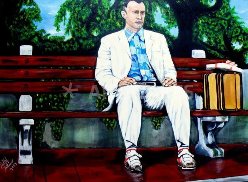 Форрест Гамп рисунок