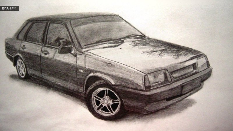 Рисунки машины ВАЗ 21099
