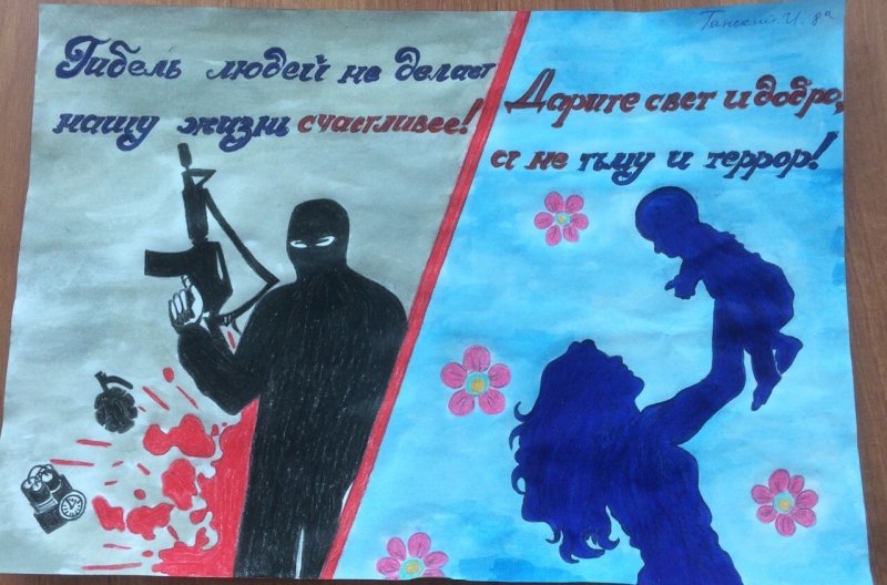Рисунок на тему терроризм