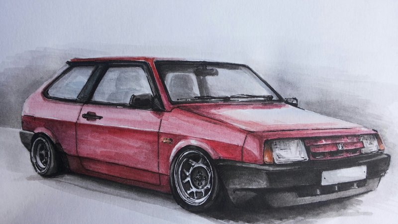 ВАЗ 2109 рисунок