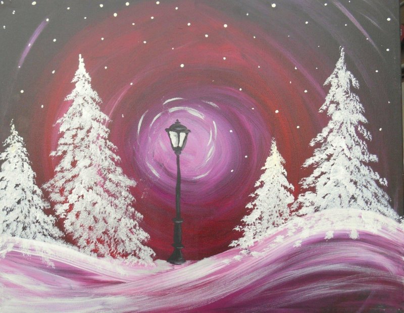 Зима рисунок