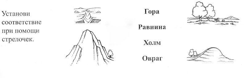 Задания для детей горы и равнины