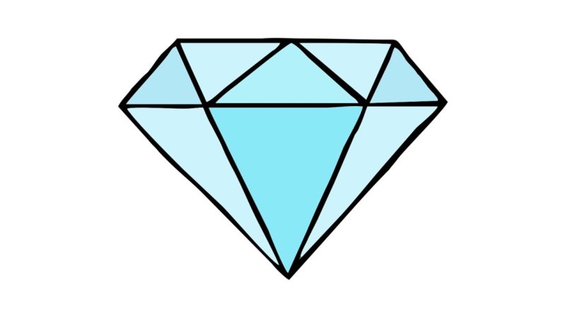 Бриллиант рисунок карандашом