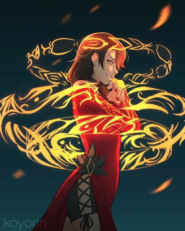 RWBY Синдер арт