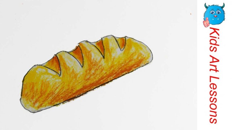 Рисунок хлеба для срисовки