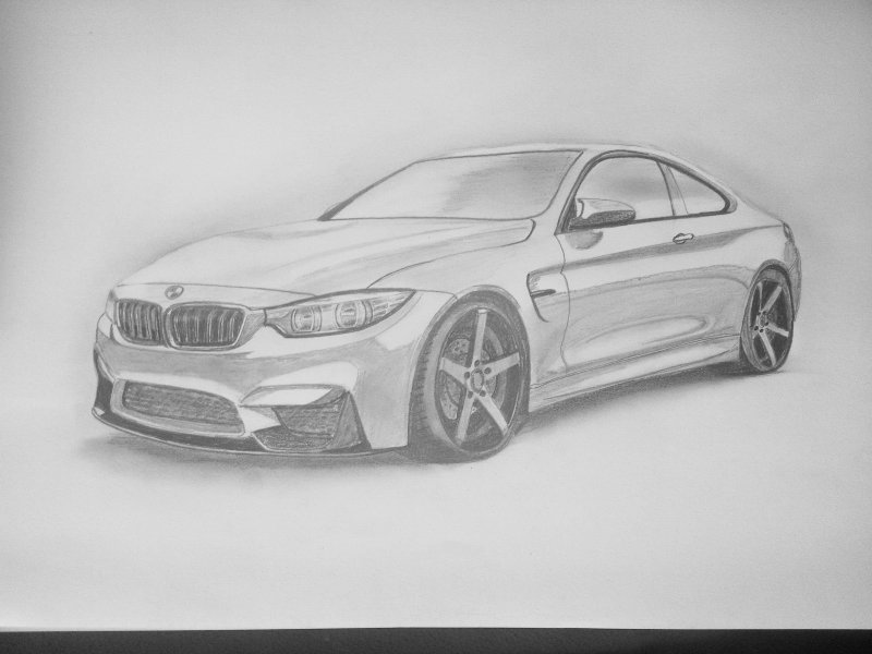 BMW m5 рисоваться