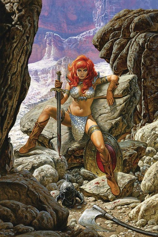 Рыжая Соня Red Sonja арт