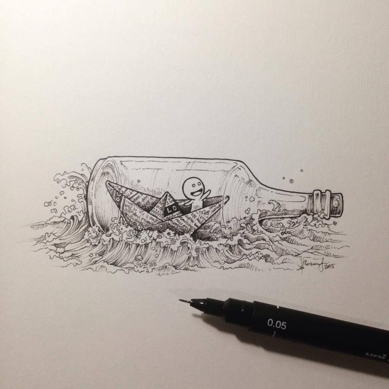 Необычные рисунки карандашом