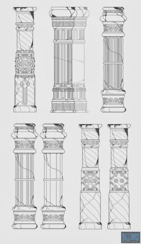 эскиз колонны