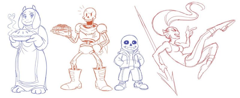Undertale скетчи