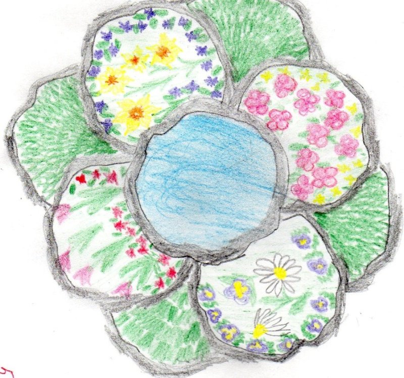 Клумба для рисования