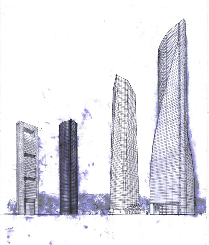 Небоскреб рисунок