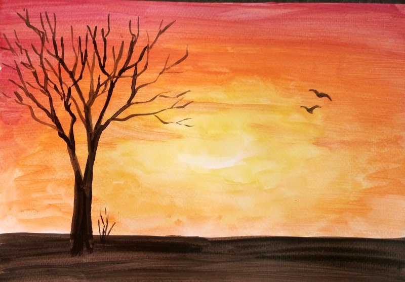 Пейзаж для рисования