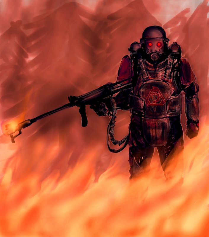 Command Conquer огнеметчик