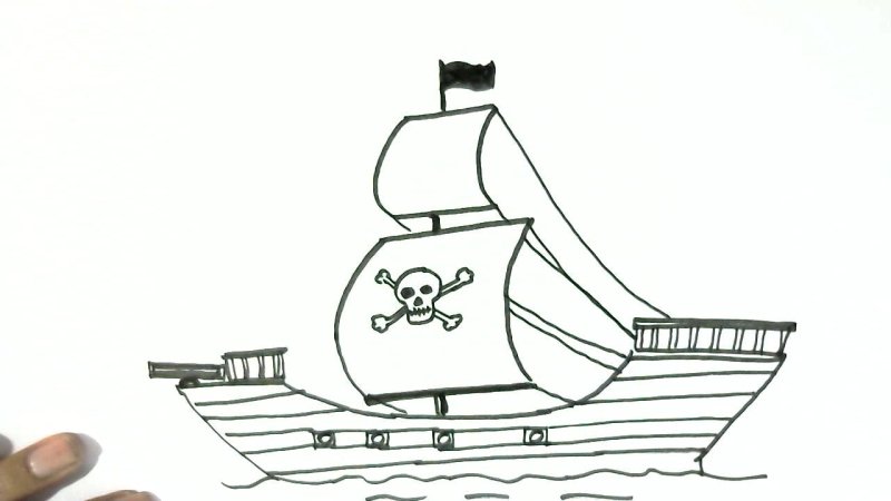 Корабль рисунок