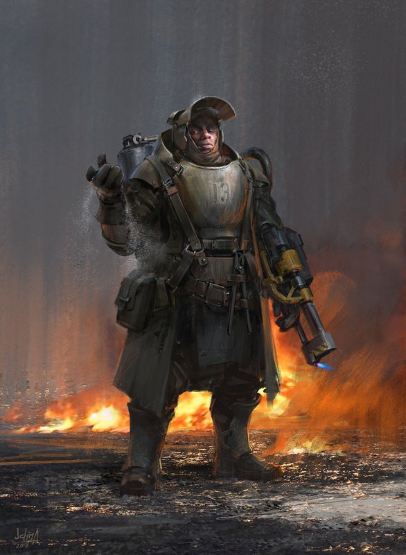 Огнеметчик метро 2033